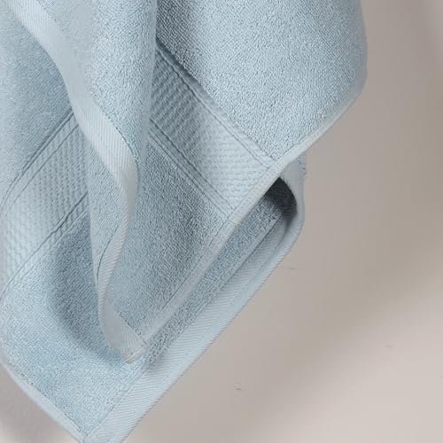 SUPERIOR Egyptian Cotton Plush & Absorbent, Bath Towel Set of 2, Light Blue