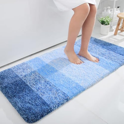 OLANLY Bathroom Runner Rug 47x24, Extra Soft Absorbent Microfiber Bath Rugs