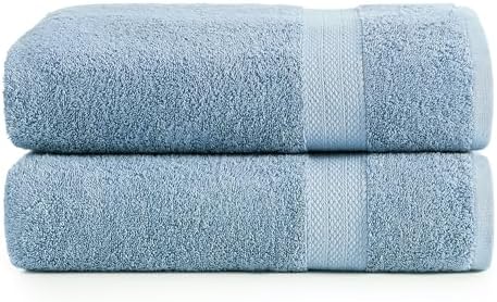 LANE LINEN Large Bath Sheet Soft Absorbent Quick Dry 2 Pack - Allure