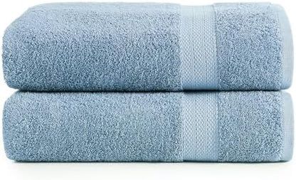 LANE LINEN Large Bath Sheet Soft Absorbent Quick Dry 2 Pack - Allure