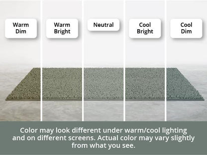 MAYSHINE Large Plush Shaggy Chenille Bath Mat 39"x24" Extra Soft, Super Absorbent, Non-Slip Bathroom Rug | Fluffy Microfiber, Area Rug Sets for Bathroom Floor, Kitchen, Living Room | Sage Green