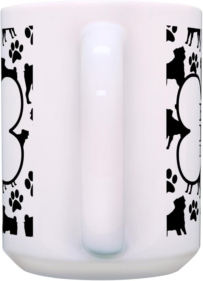 ThisWear Dog Dad Gifts For Men Best Pug Dad Ever 15oz Ceramic Coffee Mug with Handle