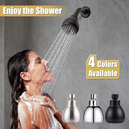 AISOSO Fixed Shower Head High Pressure 3 Inch Showerhead Oil Rubbed Bronze