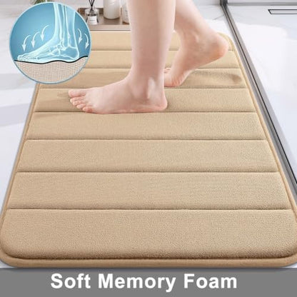 Buganda Memory Foam Bath Mat 35.4 x 24, Ultra Soft Absorbent Bathroom Rugs