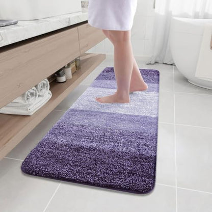 Arotive Microfiber Bathroom Rugs, Shaggy Soft Absorbent Bath Rug, 59x20