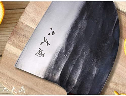 Ultra-Sharp Composite High Carbon Steel Handmade Forged Chef Knife and Vegetable Knife No-Slip Labor-saving Wooden Handle Chinese Knife