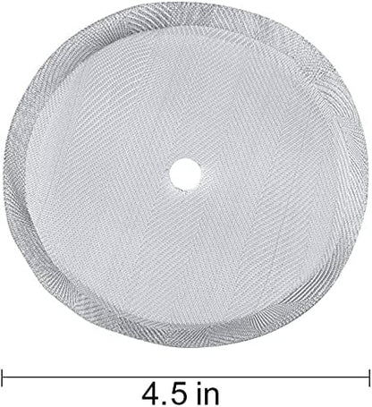Secura French Press Replacement Screens, Stainless Steel Reusable Mesh Filter for 50 Ounce, 1.5 Liter Coffee Press, 4 Pack