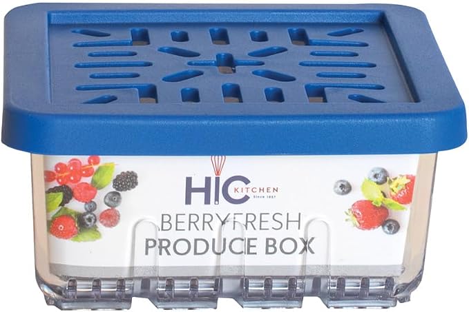 HIC Kitchen BerryFresh Half Pint Produce Box, Blue