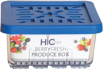 HIC Kitchen BerryFresh Half Pint Produce Box, Blue