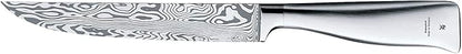 WMF Grand Gourmet Damask Knife, 29.5 cm, Damask Steel 120 Ply, Performance Cut, Wooden Cassette, Blade 17 cm