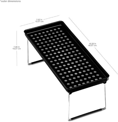madesmart Cabinet Large Stacking Shelf, Carbon