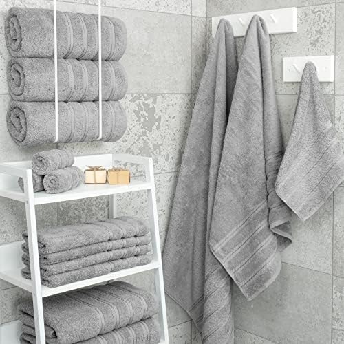 American Soft Linen 100% Cotton Luxury Turkish Towels, 4 PC Bath Towel Set