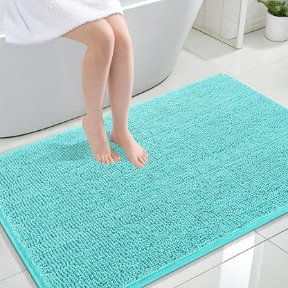 OLANLY Large Bathroom Rugs 44x32, Extra Soft Absorbent Chenille Bath Rugs