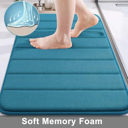 Buganda Memory Foam Bath Mat 60 x 24, Ultra Soft Absorbent Bathroom Rugs