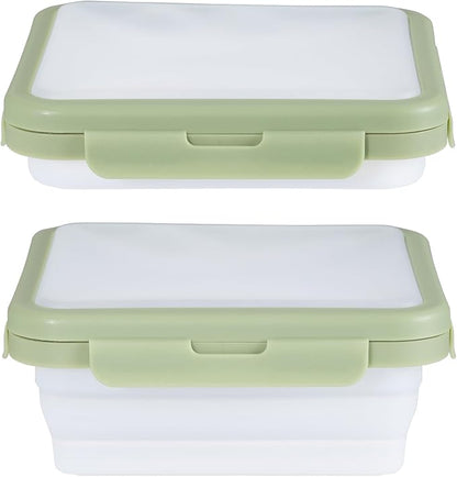 Reusable Silicone Food Storage Container with Lid Avocado Saver, Onion Keeper, Silicone Kitchen Organizers for Fridge