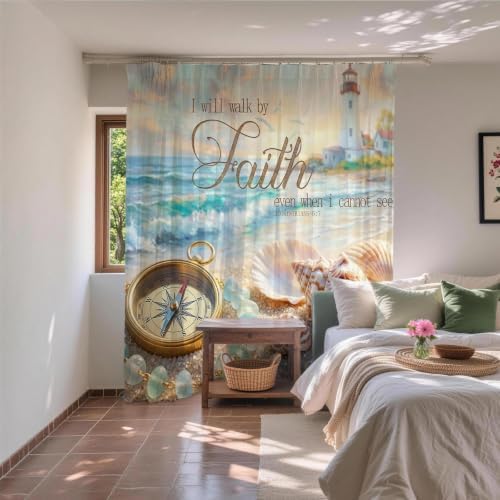 Luxury Aesthetic Ocean Shower Curtain Beach Nautical Funky Inspirational