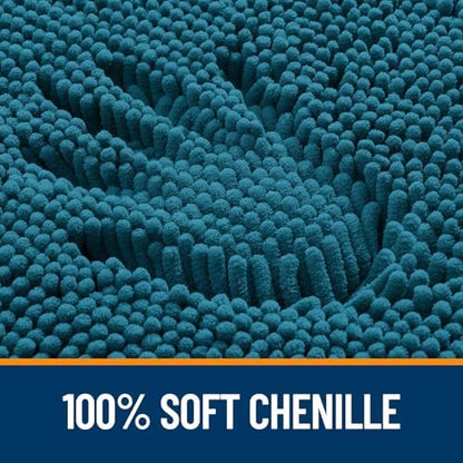 OLANLY Large Bathroom Rugs 40x32, Extra Soft Absorbent Chenille Bath Rugs