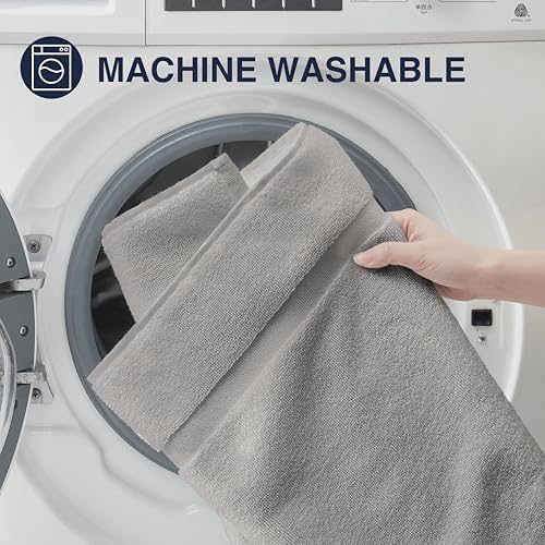 Casual Living Bath Mat Set, Ring-Spun Cotton, 2-Piece, 34" x 21", Grey