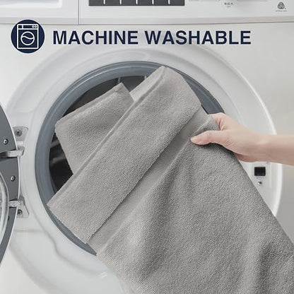 Casual Living Bath Mat Set, Ring-Spun Cotton, 2-Piece, 34" x 21", Grey