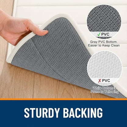 OLANLY Memory Foam Large Bath Mat 59x34, Super Soft Absorbent Bathroom Rugs