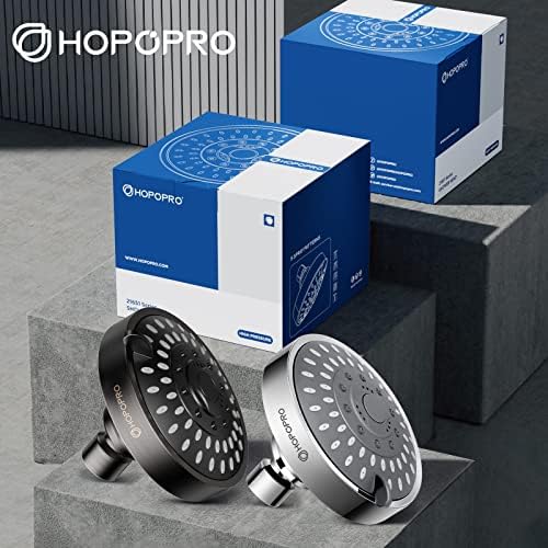 High Pressure Shower Head, HOPOPRO 5-Mode Fixed Showerhead, NBC Recommended