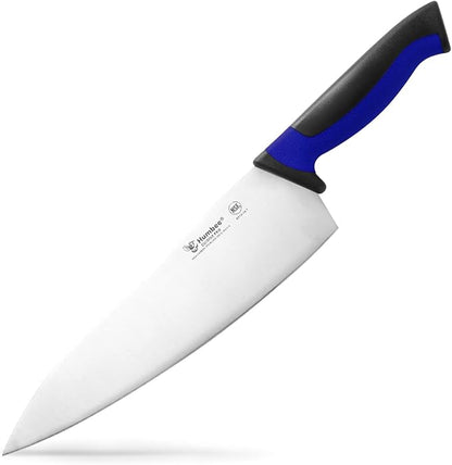 10-Inch Chef Knife, NSF Certified Razor-Sharp High Carbon Stainless Steel Blade – Ergonomic Color Coded Handle, Non-Slip Grip Kitchen Knife, DT-10 Series, Blue