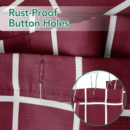 Fabric Farmhouse Shower Curtain-Cloth Extra Long Shower Curtains Bathroom