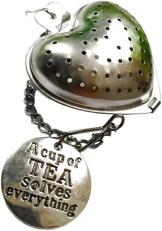 A Cup of Tea Solves Everything Heart Infuser Ball for Brewing Herbal Teas