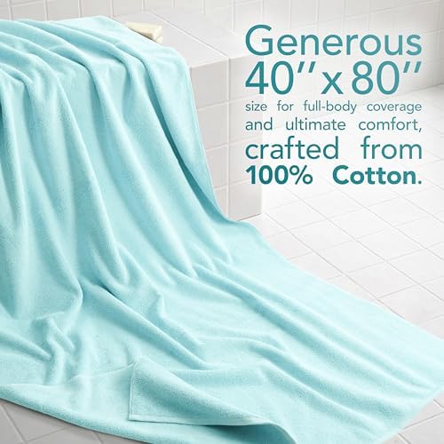 American Soft Linen 100% Cotton Luxury Turkish Towels, 40x80 XL Bath Sheet