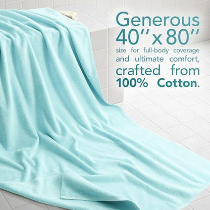 American Soft Linen 100% Cotton Luxury Turkish Towels, 40x80 XL Bath Sheet