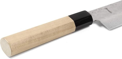 Japanese Chef Knife Hammered Damascus VG-10 46 Layer Octagonal Magnolia Wood Handle, Gyuto 8.3-inch (210mm)
