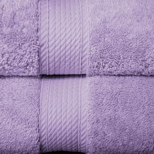 Superior Egyptian Cotton Ultra Plush & Absorbent, 10 Piece Set, Purple
