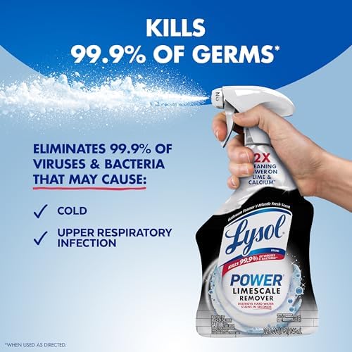 Lysol Power Limescale Removing Bathroom Cleaner Spray, 32 oz
