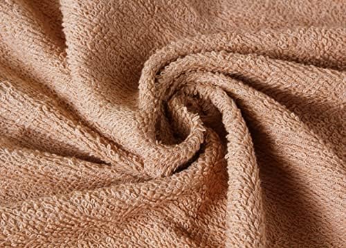Towel and Linen Mart 100% Cotton 6 Pack Bath Towel Set, Quick Dry, Super Absorbent, Light Weight, Soft, (27 x 54 Pack of 6) Beige, White, Grey, Sky Blue, SAGE Green, Navy