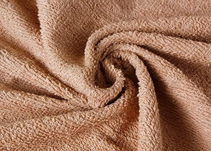 Towel and Linen Mart 100% Cotton 6 Pack Bath Towel Set, Quick Dry, Super Absorbent, Light Weight, Soft, (27 x 54 Pack of 6) Beige, White, Grey, Sky Blue, SAGE Green, Navy