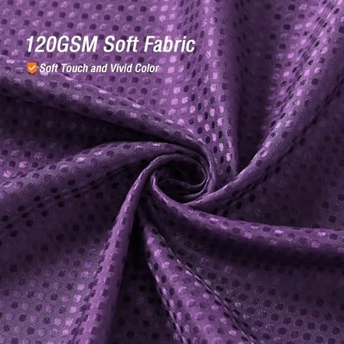 Gibelle Extra Long Purple Fabric Shower Curtain, 72 x 84