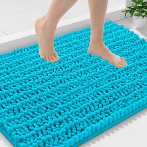Smiry Bathroom Rugs 36X24, Extra Soft Rubber Backing Chenille Bath Mats