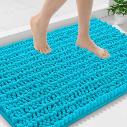 Smiry Bathroom Rugs 36X24, Extra Soft Rubber Backing Chenille Bath Mats