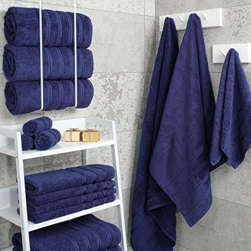 American Soft Linen 100% Cotton Luxury Turkish Towels, 4 PC Bath Towel Set