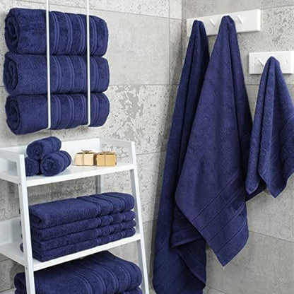 American Soft Linen 100% Cotton Luxury Turkish Towels, 4 PC Bath Towel Set