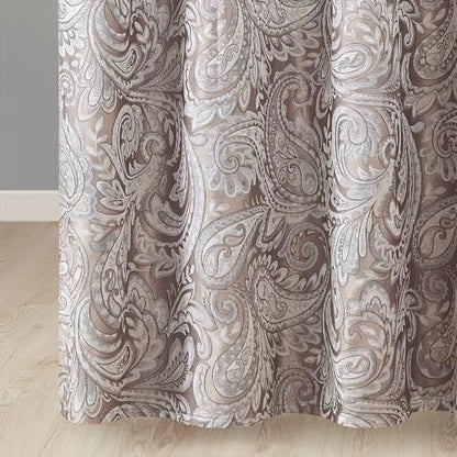 Madison Park Aubrey Shower Curtain for Bathroom, 72 x 72, Blue/Brown