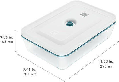 ZWILLING Fresh & Save Airtight Glass Food Storage Containers with Lids, Meal Prep Containers, One Size, La Mer