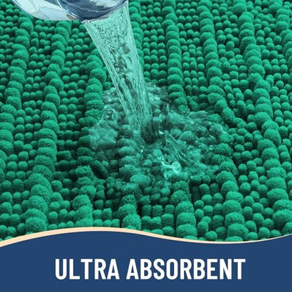 Arotive Bathroom Rugs Mat 24x16, Soft Absorbent Chenille Shaggy Bath Mat