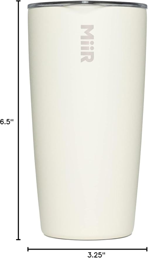 MiiR Tumbler, 16oz | Insulated Stainless Steel with Press Fit Slide Lid – Splash Proof Design, Holds Hot & Cold Beverages, Cup Holder Compatible