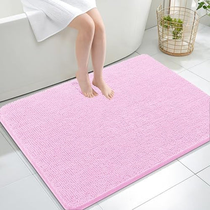 OLANLY Large Bathroom Rugs 40x32, Extra Soft Absorbent Chenille Bath Rugs