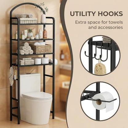 4-Tier Over The Toilet Storage, Bathroom Organizer