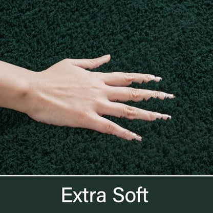 LOCHAS Bathroom Rug Runner 24x60 Inch, Bath Rugs Non Slip, Hunter Green