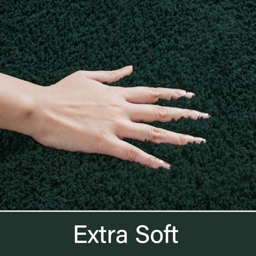 LOCHAS Bathroom Rug Runner 24x70 Inch, Bath Rugs Non Slip, Hunter Green