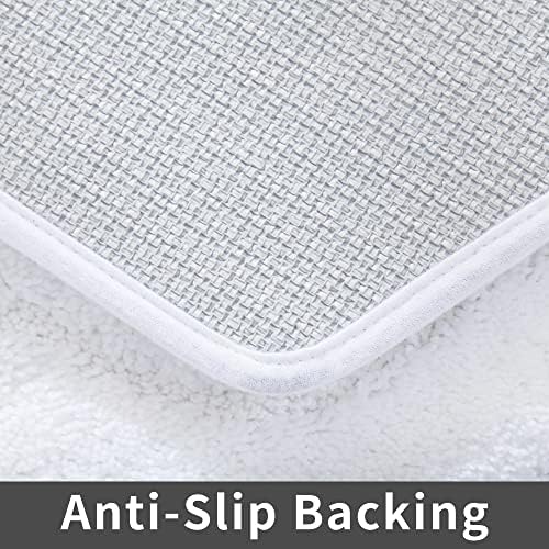 COSY HOMEER Non-Slip Bath Mats Extra Thick Absorbent Plush Washable