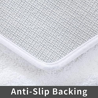 COSY HOMEER Non-Slip Bath Mats Extra Thick Absorbent Plush Washable